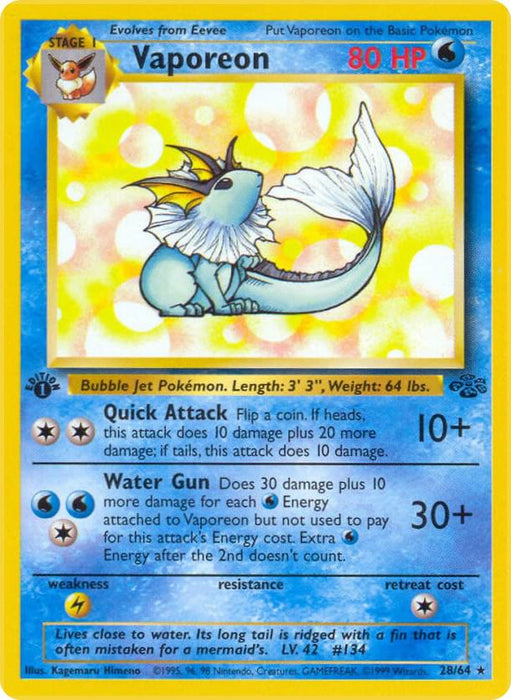 Vaporeon (28/64) (JU) (Unlimited)