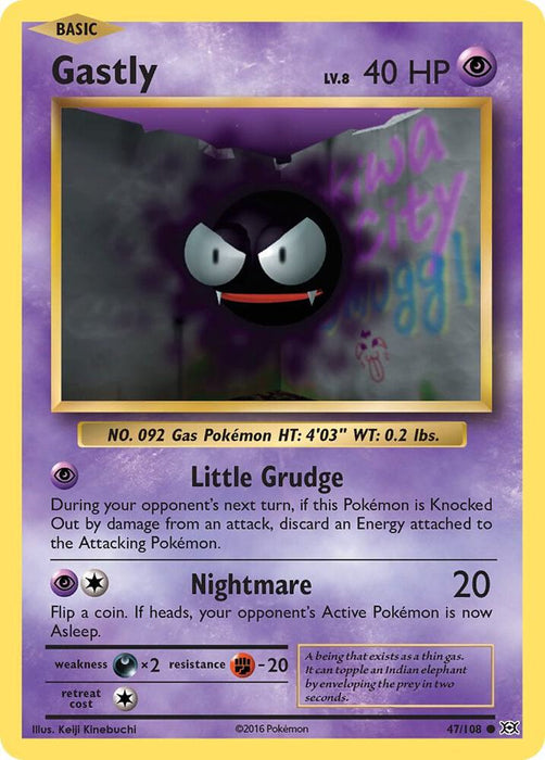 Gastly (47/108) (EVO) (Reverse Holofoil)