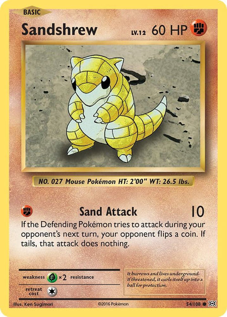 Sandshrew (54/108) (EVO) (Reverse Holofoil)