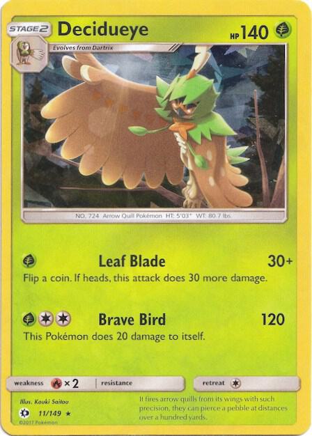Decidueye (Cracked Ice Holo) (011/149) (PR)