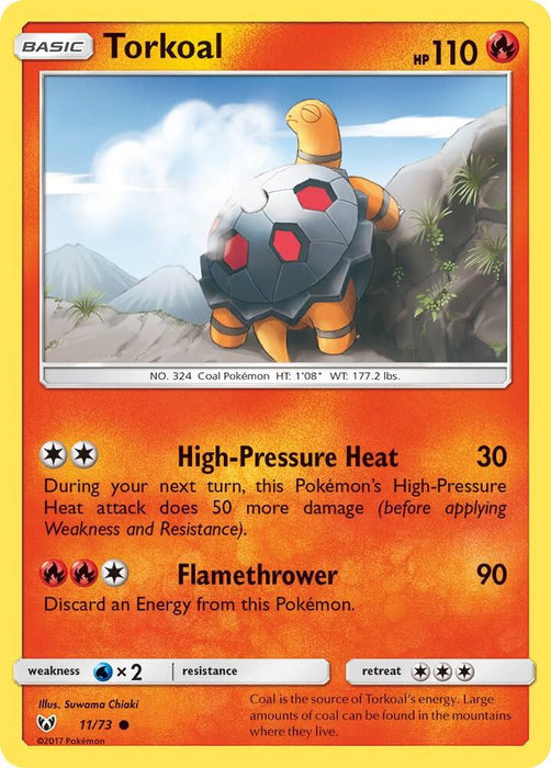 Torkoal (11/73) (SHL) (Reverse Holofoil)