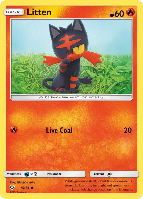 Litten (15/73) (SHL) (Reverse Holofoil)