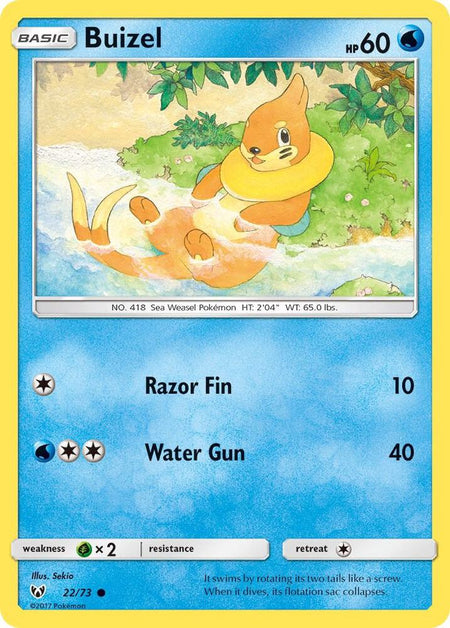 Buizel (22/73) (SHL) (Reverse Holofoil)