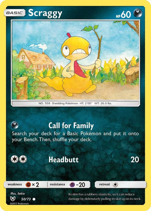 Scraggy (50/73) (SHL) (Reverse Holofoil)