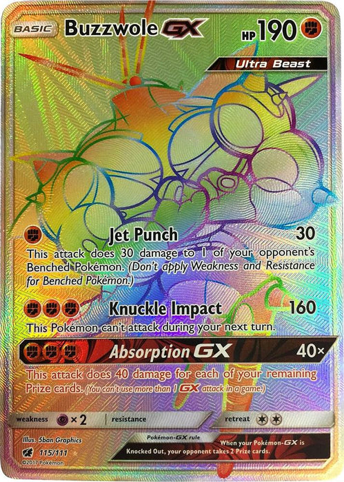 Buzzwole GX (Secret) (115/111) (SM04)