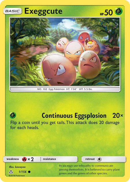 Exeggcute (1/156) (SM05) (Reverse Holofoil)