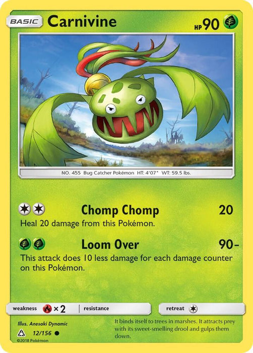 Carnivine (12/156) (SM05) (Reverse Holofoil)