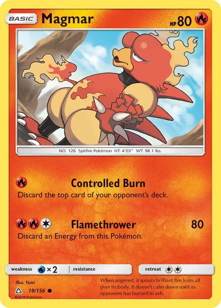 Magmar (18/156) (SM05) (Reverse Holofoil)