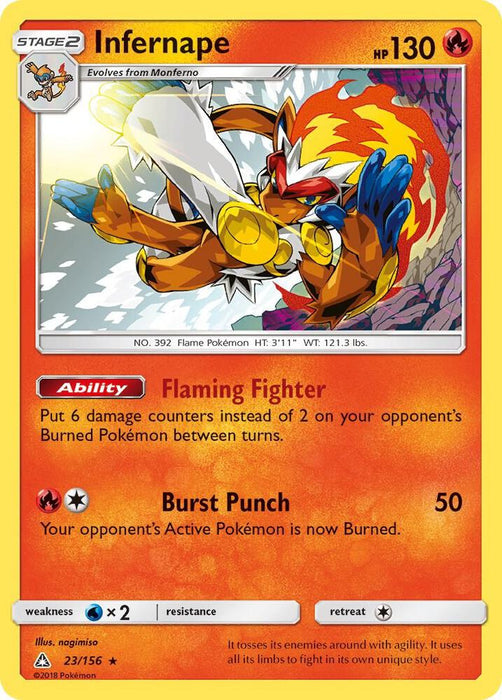Infernape (23/156) (SM05) (Reverse Holofoil)
