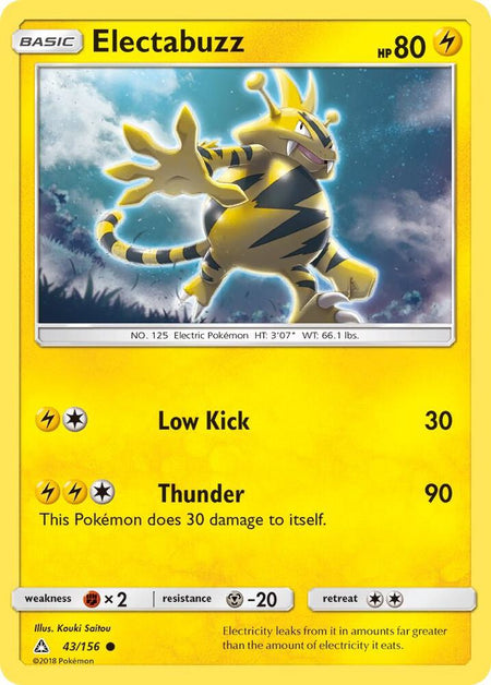 Electabuzz (43/156) (SM05) (Reverse Holofoil)