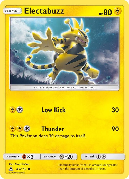 Electabuzz (43/156) (SM05) (Reverse Holofoil)