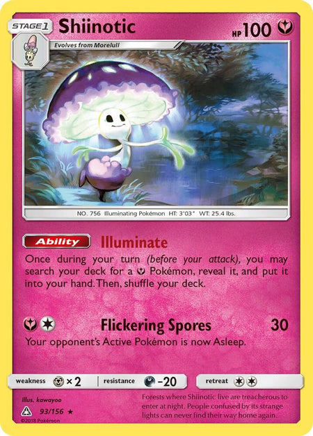 Shiinotic (93/156) (SM05) (Reverse Holofoil)