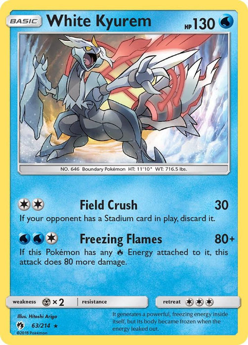 White Kyurem (63/214) (SM8) (Reverse Holofoil)