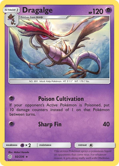 Dragalge (92/236) (SM12) (Reverse Holofoil)