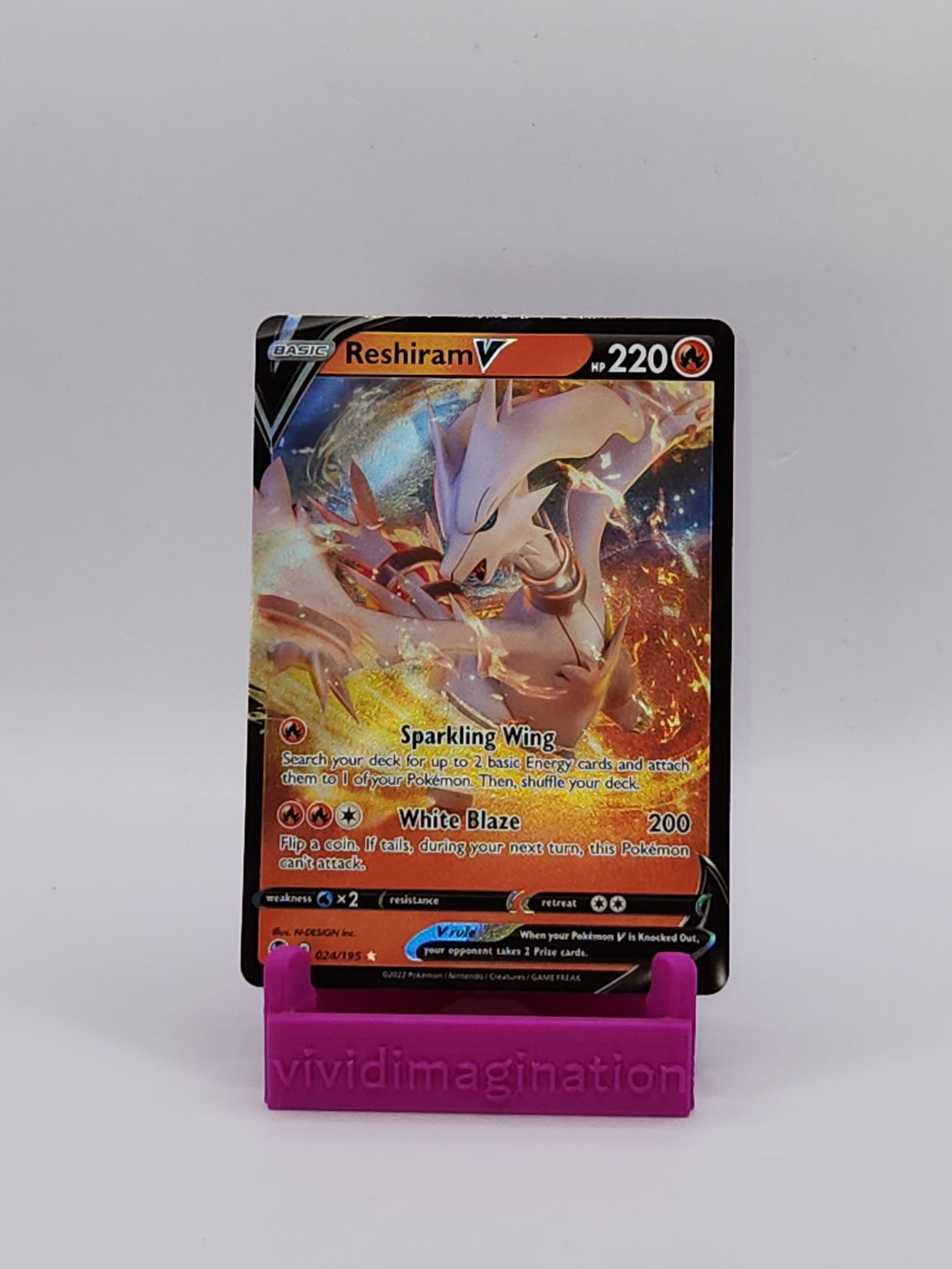 Reshiram V 24/195 - All the best items from Vivid Imagination Cards and Collectibles - Just $0.75! Shop now at Vivid Imagination Cards and Collectibles