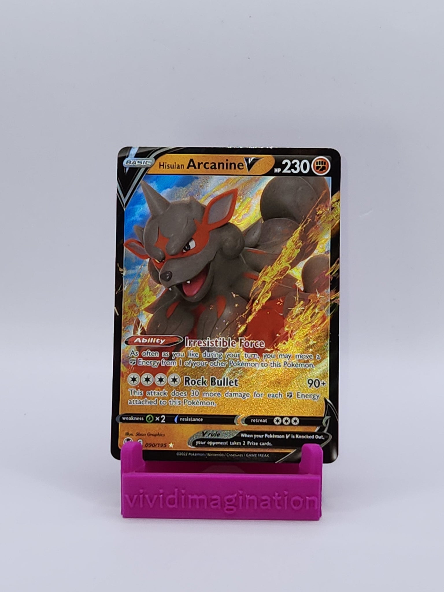 Hisuian Arcanine V 90/195 - All the best items from Vivid Imagination Cards and Collectibles - Just $0.79! Shop now at Vivid Imagination Cards and Collectibles