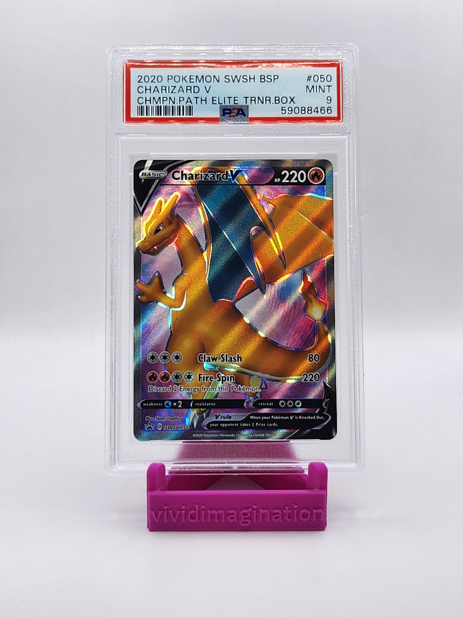 Charizard V SWSH050 (PSA 9) - All the best items from Vivid Imagination Cards and Collectibles - Just $24.99! Shop now at Vivid Imagination Cards and Collectibles