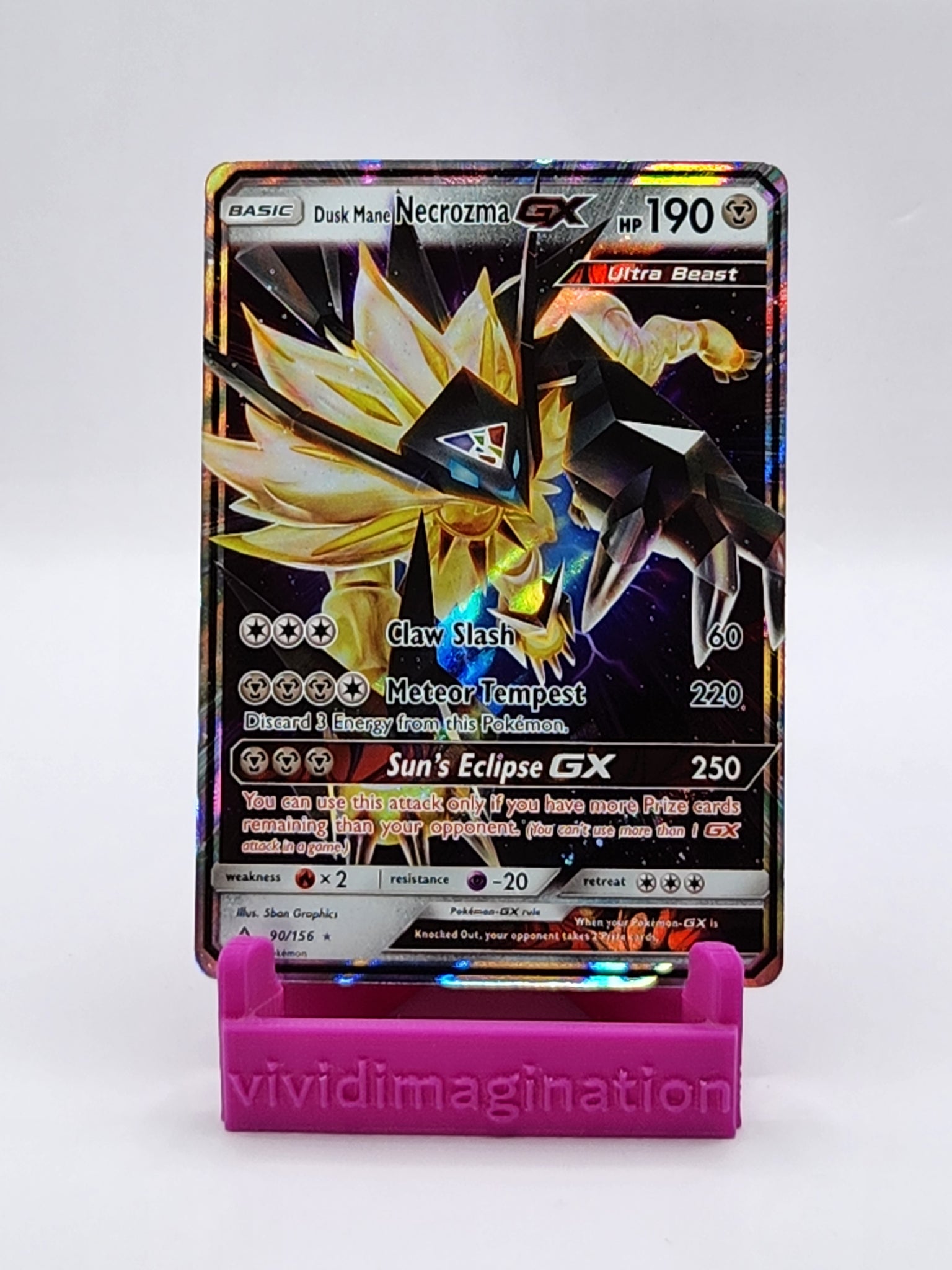 Dusk Mane Necrozma GX 90/156 - All the best items from Vivid Imagination Cards and Collectibles - Just $2.99! Shop now at Vivid Imagination Cards and Collectibles