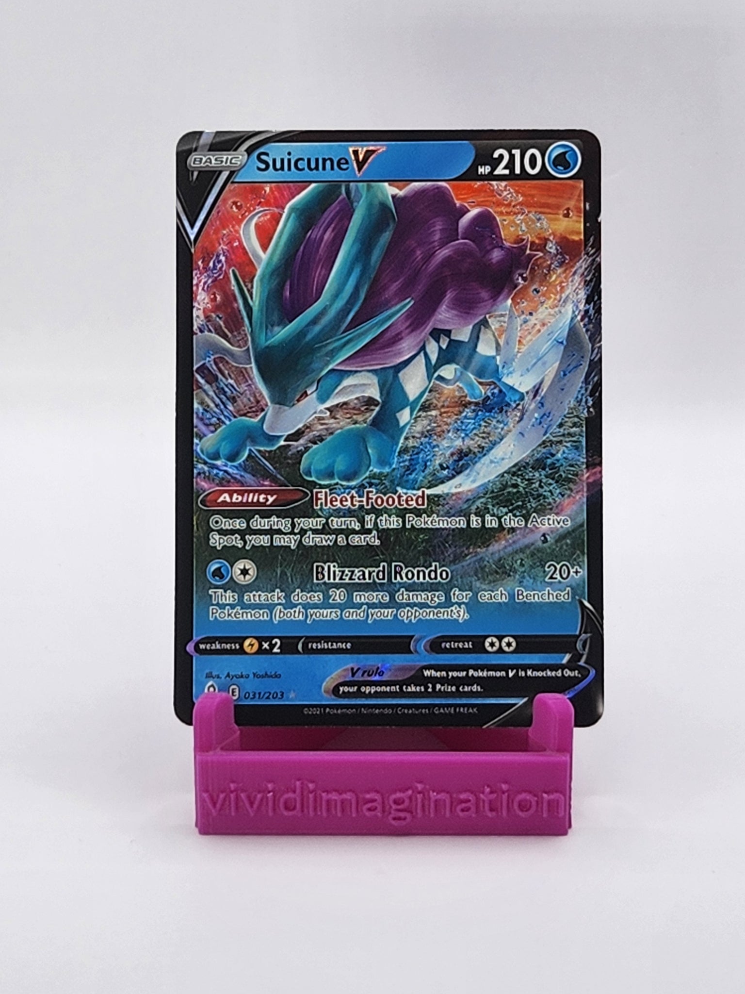Suicune V 31/203 - All the best items from Vivid Imagination Cards and Collectibles - Just $0.75! Shop now at Vivid Imagination Cards and Collectibles