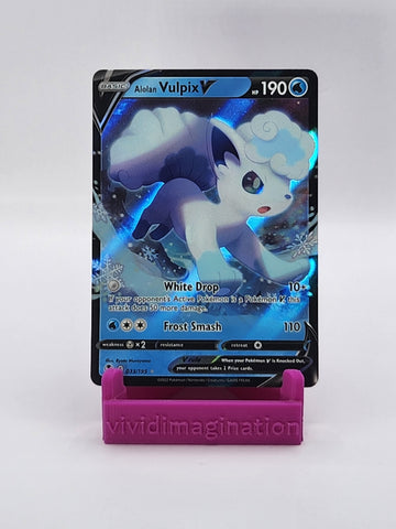 Alolan Vulpix V 33/195 - All the best items from Vivid Imagination Cards and Collectibles - Just $0.99! Shop now at Vivid Imagination Cards and Collectibles