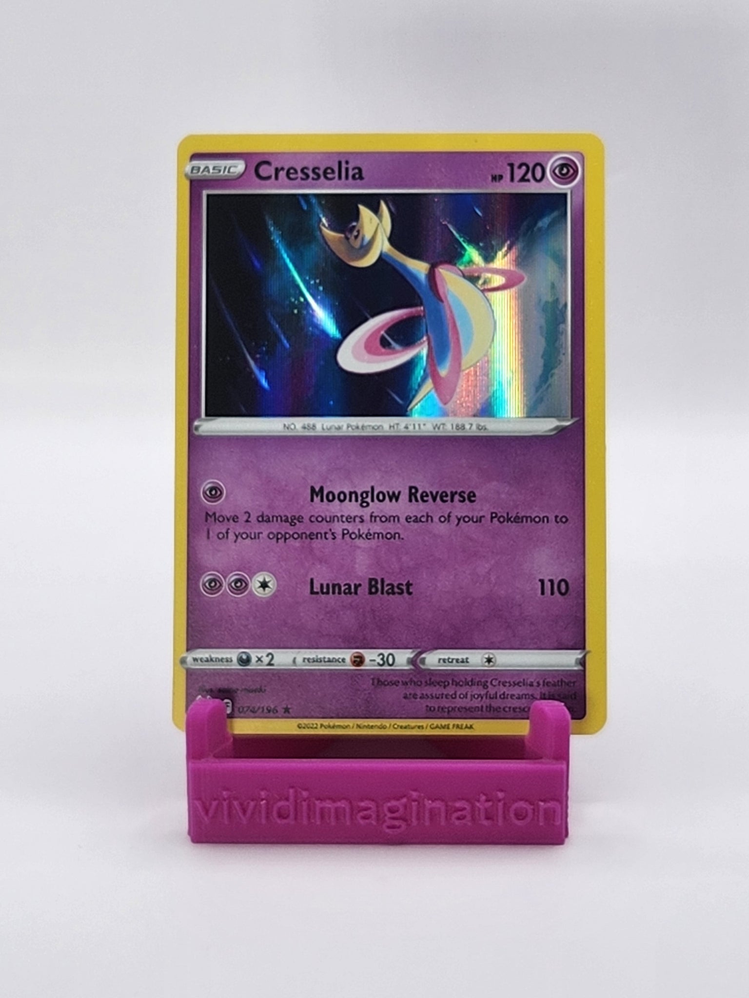 Cresselia 74/196 - All the best items from Vivid Imagination Cards and Collectibles - Just $2.99! Shop now at Vivid Imagination Cards and Collectibles