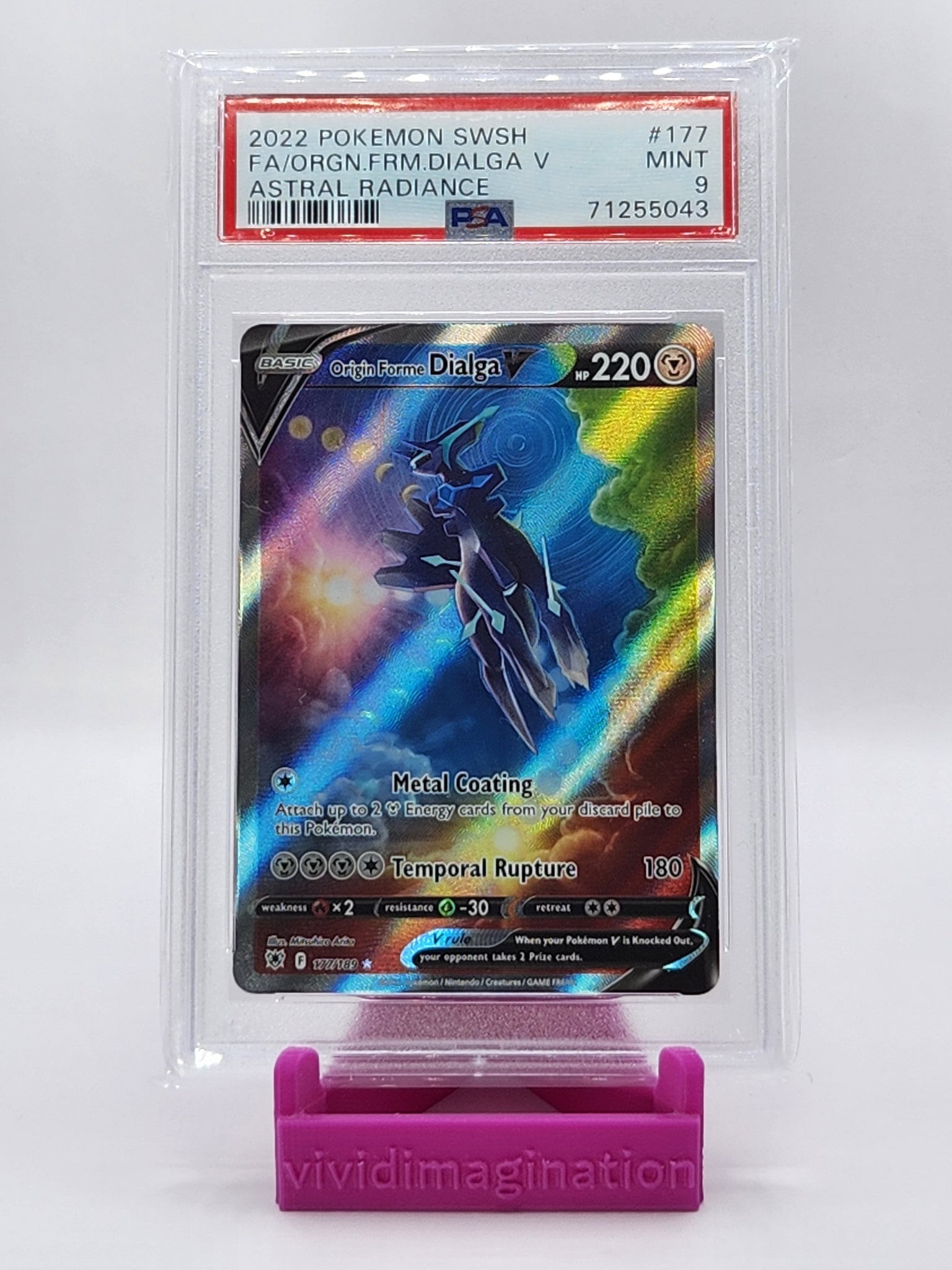 Origin Forme Dialga V 177/189 (PSA 9) - All the best items from Vivid Imagination Cards and Collectibles - Just $56.99! Shop now at Vivid Imagination Cards and Collectibles