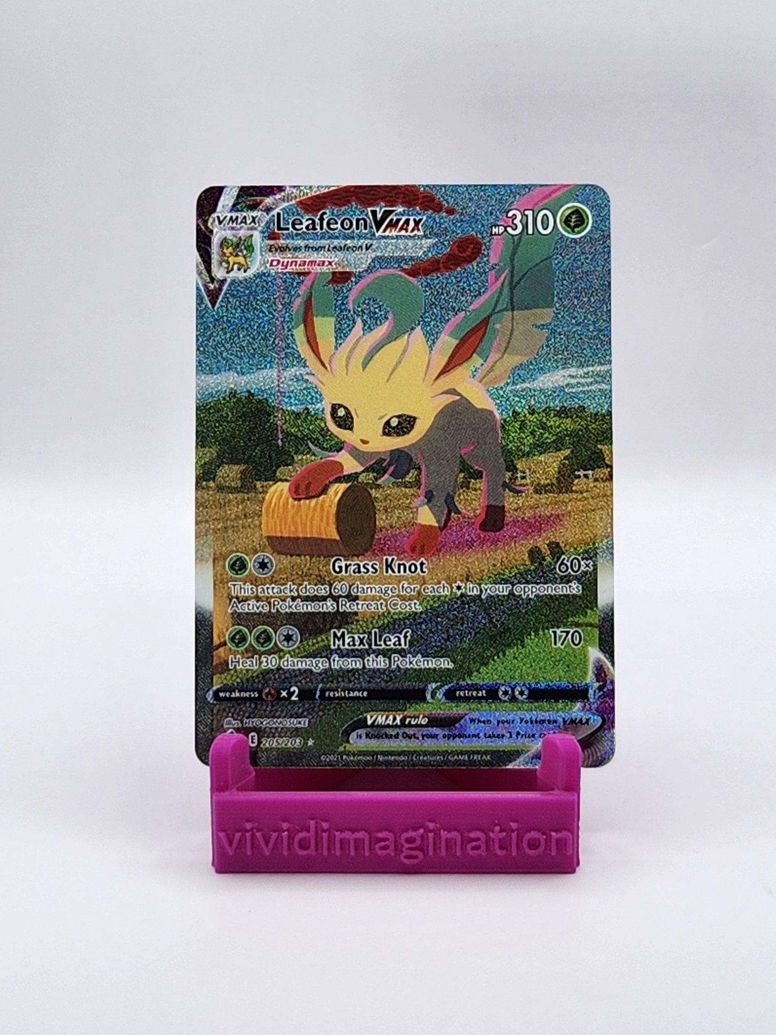 Leafeon VMAX 205/203 (Alternate Art Secret) - All the best items from Vivid Imagination Cards and Collectibles - Just $149.99! Shop now at Vivid Imagination Cards and Collectibles