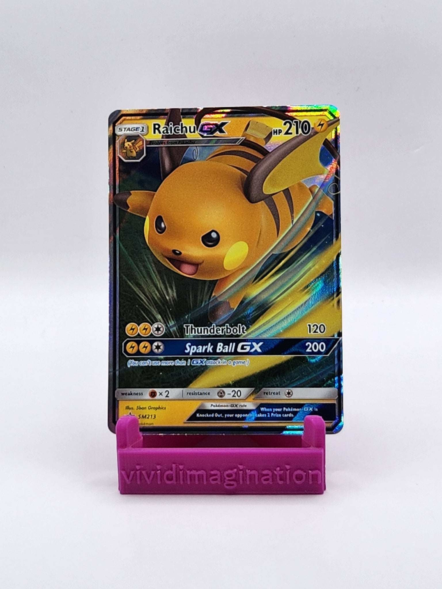 Raichu GX SM213 - All the best items from Vivid Imagination Cards and Collectibles - Just $0.99! Shop now at Vivid Imagination Cards and Collectibles