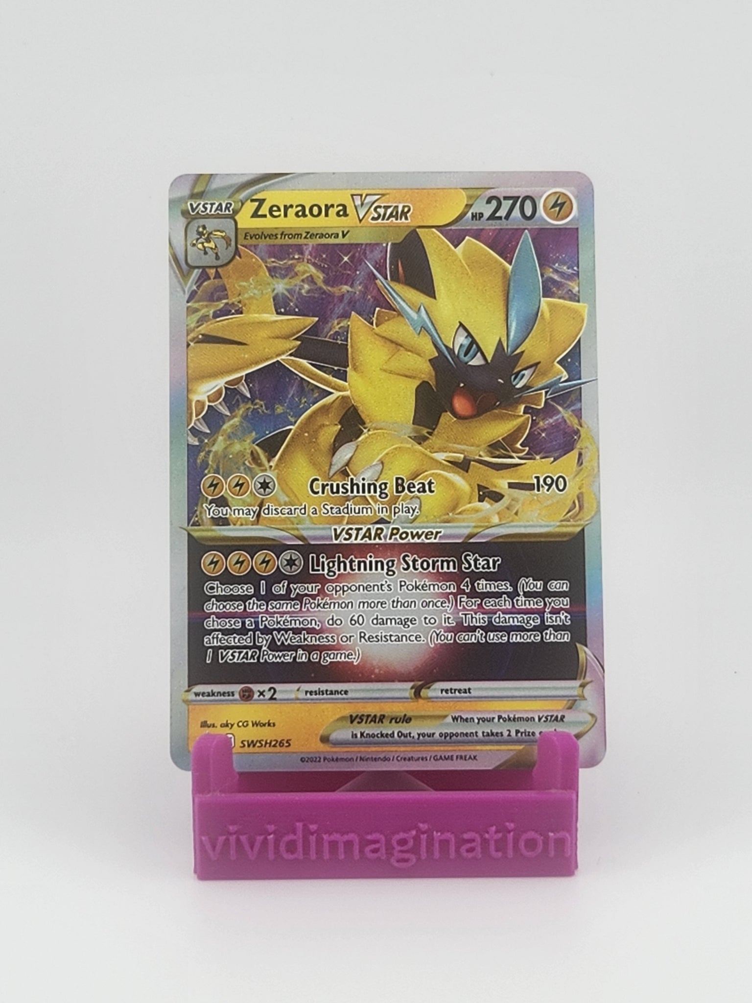 Zeraora VSTAR SWSH265 - All the best items from Vivid Imagination Cards and Collectibles - Just $1.99! Shop now at Vivid Imagination Cards and Collectibles