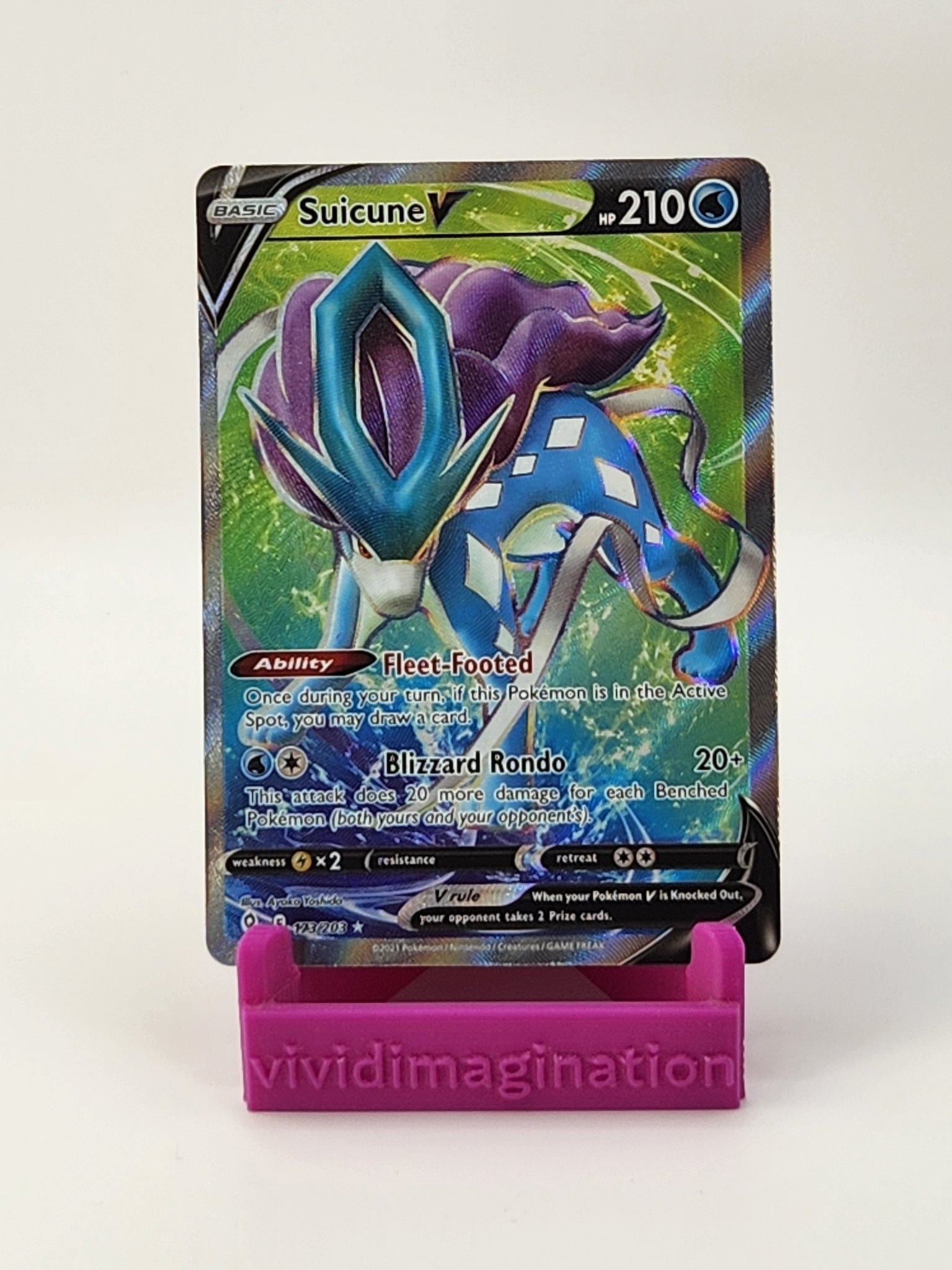 Suicune V 173/203 (Full Art) - All the best items from Vivid Imagination Cards and Collectibles - Just $4.25! Shop now at Vivid Imagination Cards and Collectibles