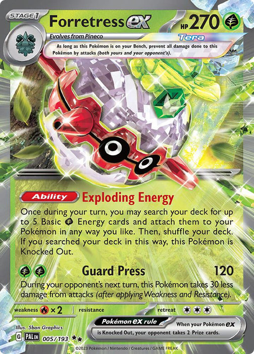 Forretress ex 005/193 - All the best items from Vivid Imagination Cards and Collectibles - Just $0.75! Shop now at Vivid Imagination Cards and Collectibles
