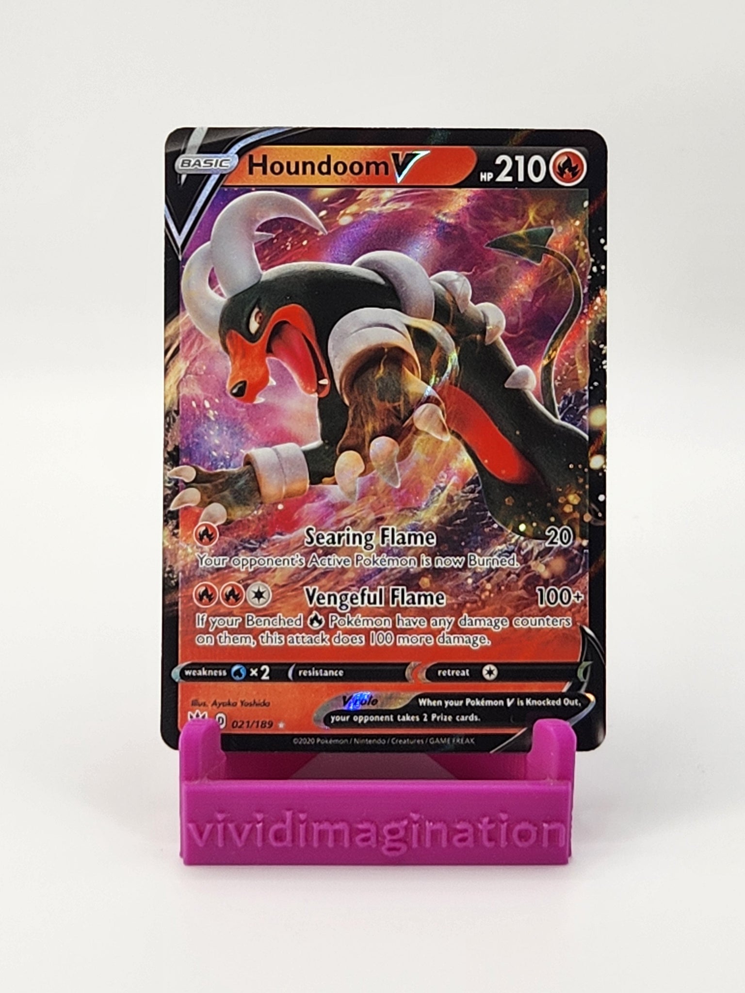 Houndoom V 21/189 - All the best items from Vivid Imagination Cards and Collectibles - Just $0.75! Shop now at Vivid Imagination Cards and Collectibles