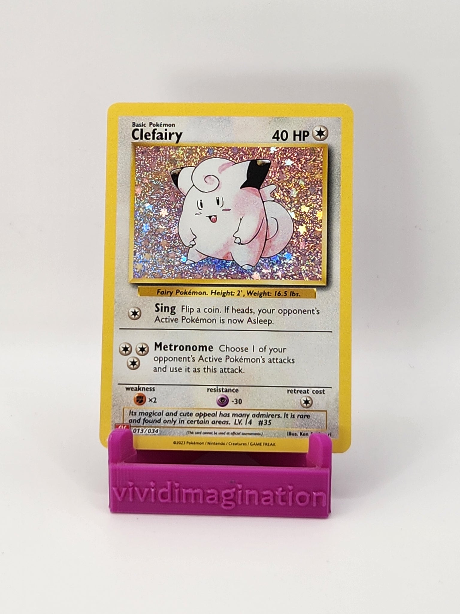 Clefairy 013/034 - All the best items from Vivid Imagination Cards and Collectibles - Just $2.49! Shop now at Vivid Imagination Cards and Collectibles