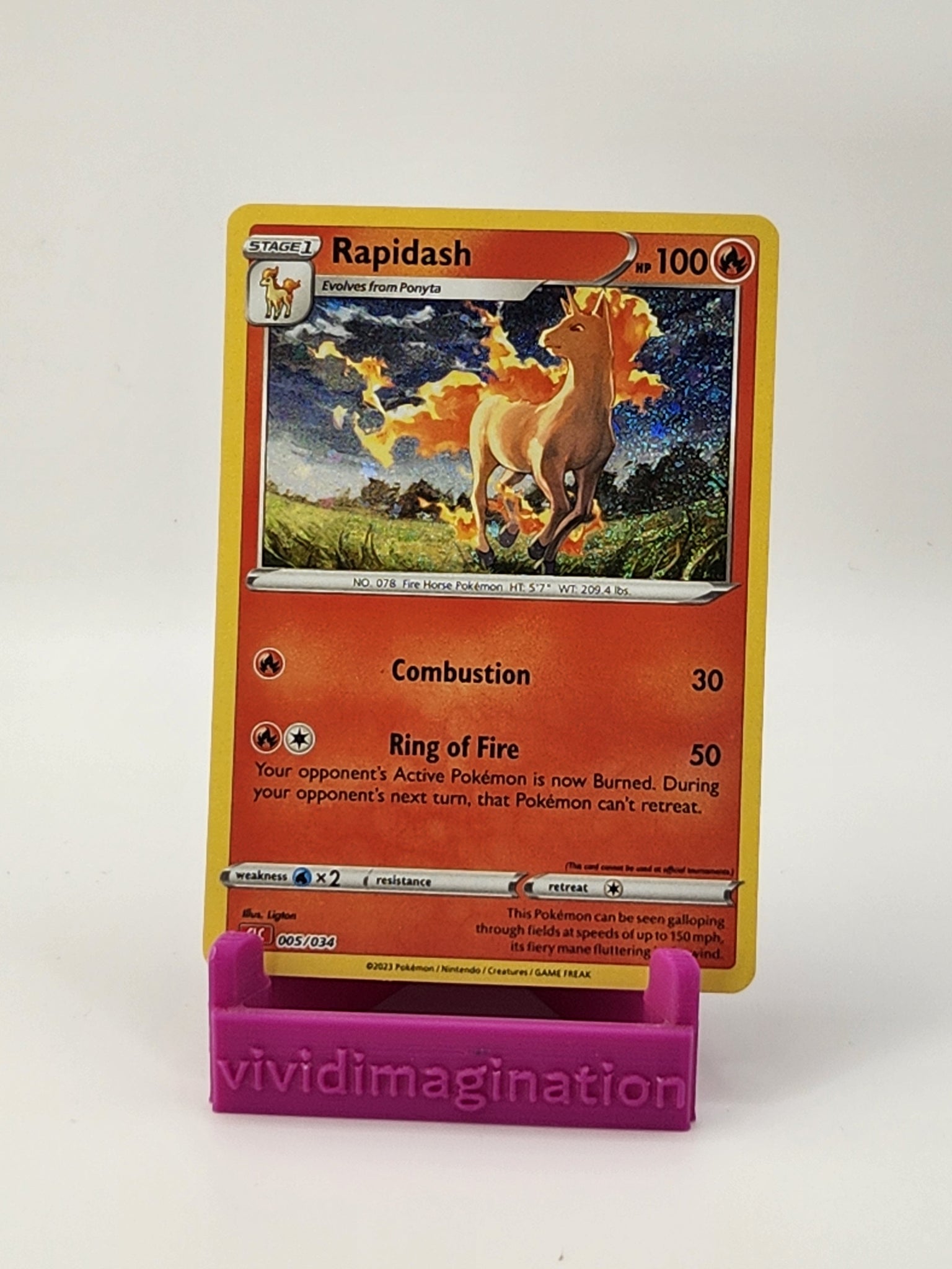 Rapidash 005/034 - All the best items from Vivid Imagination Cards and Collectibles - Just $1.49! Shop now at Vivid Imagination Cards and Collectibles