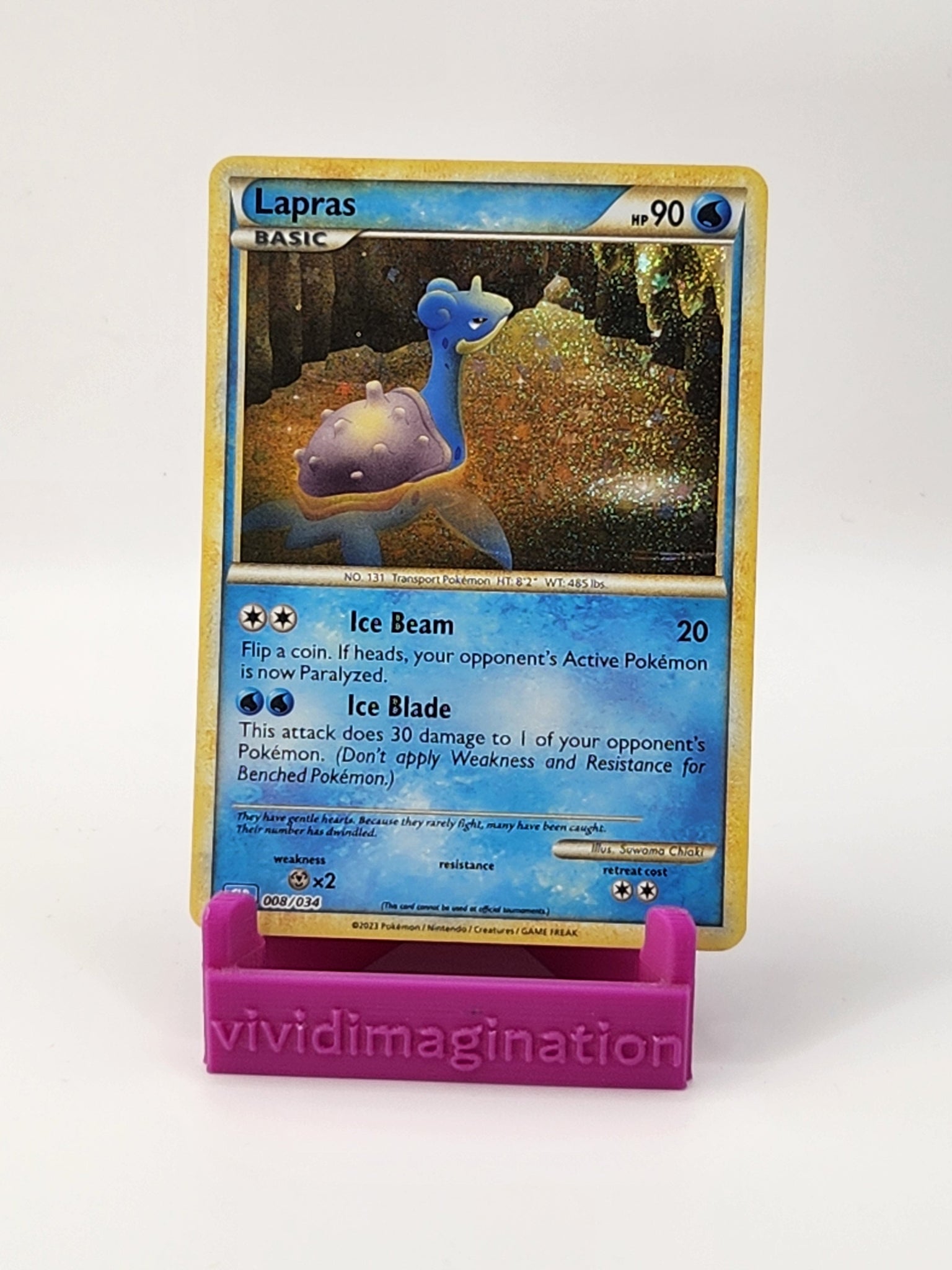 Lapras 008/034 - All the best items from Vivid Imagination Cards and Collectibles - Just $4.49! Shop now at Vivid Imagination Cards and Collectibles