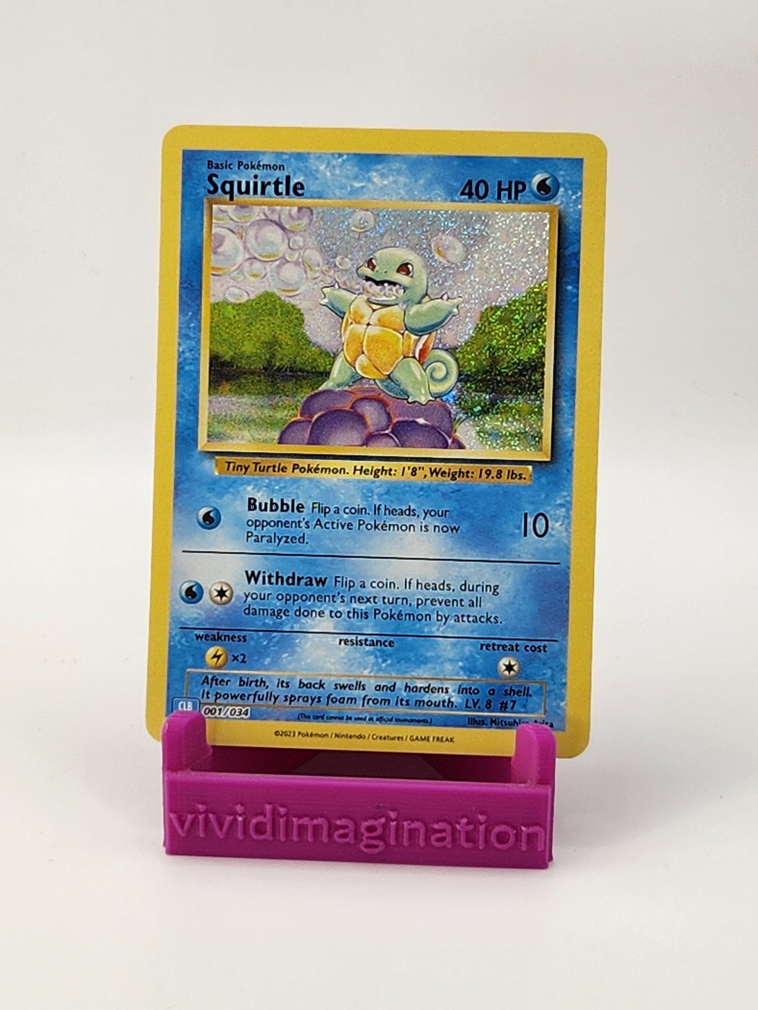 Squirtle 001/034 - All the best items from Vivid Imagination Cards and Collectibles - Just $6.99! Shop now at Vivid Imagination Cards and Collectibles