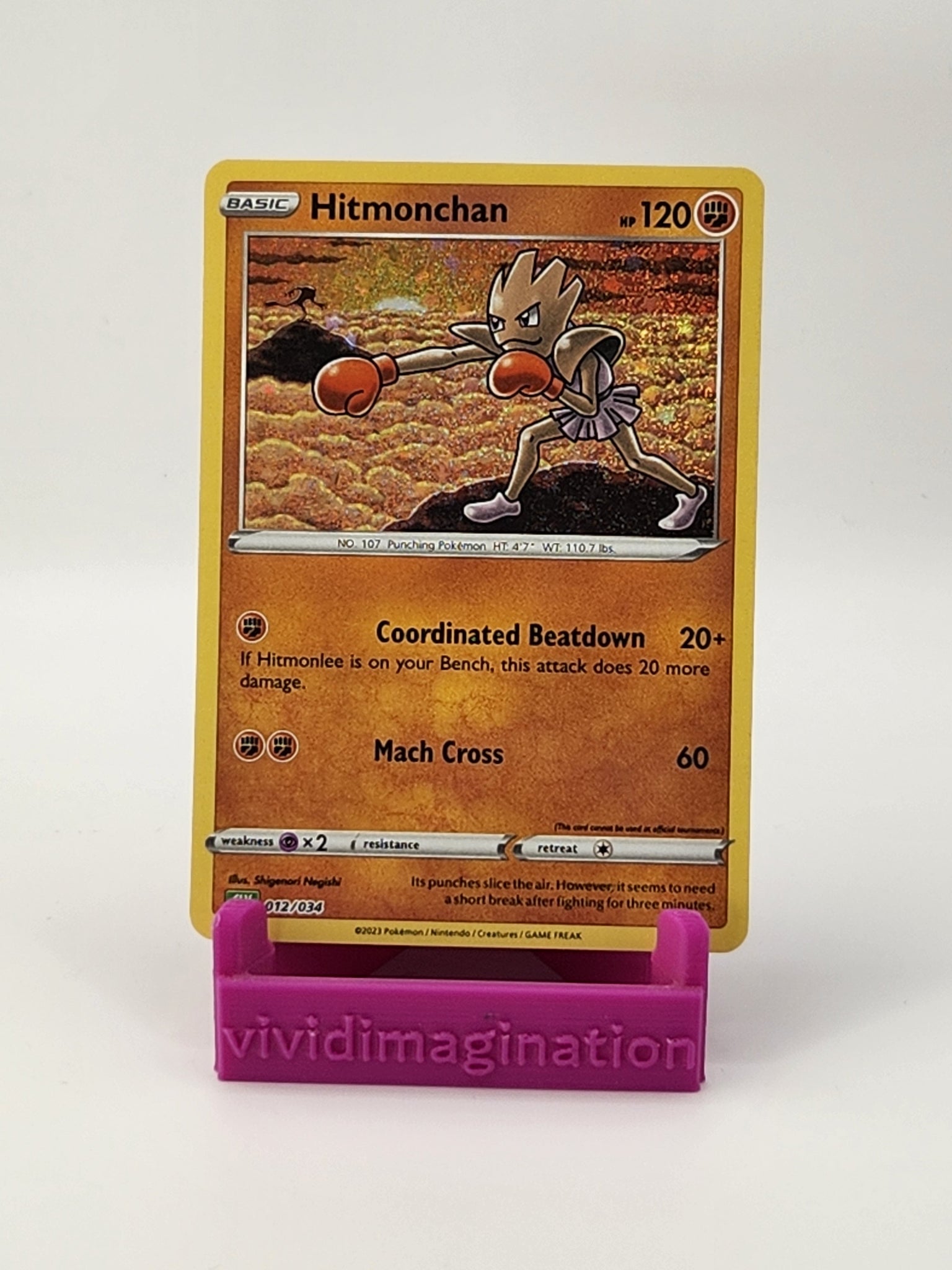 Hitmonchan 012/034 - All the best items from Vivid Imagination Cards and Collectibles - Just $1.99! Shop now at Vivid Imagination Cards and Collectibles