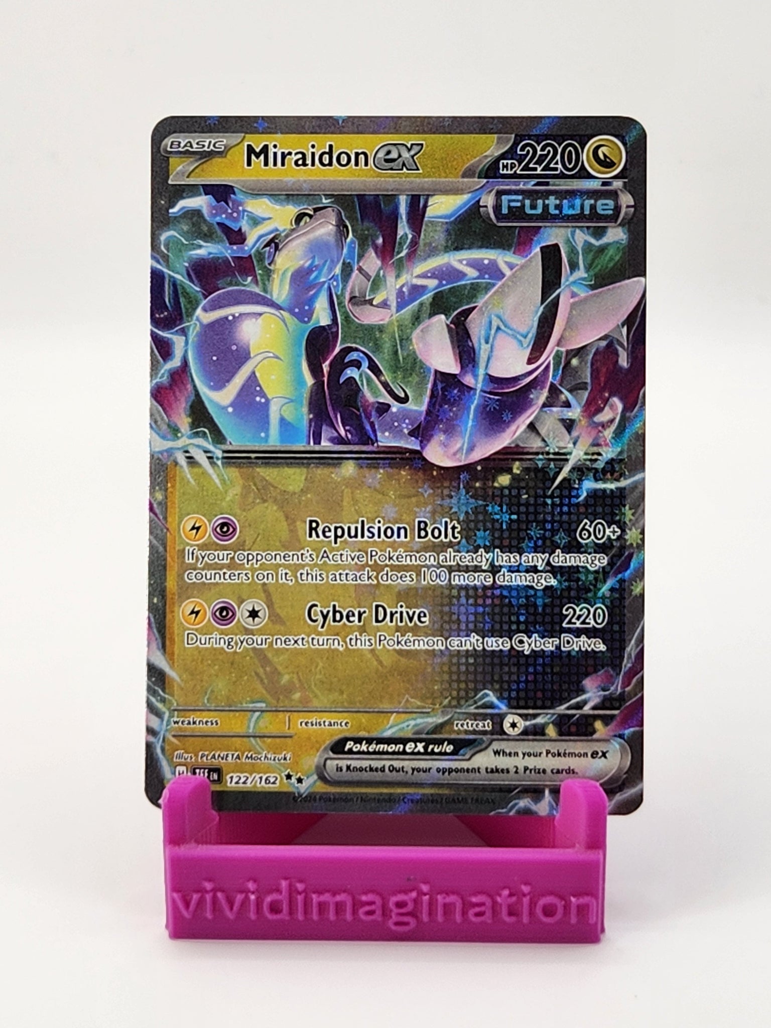Miraidon ex 122/162 - All the best items from Vivid Imagination Cards and Collectibles - Just $0.49! Shop now at Vivid Imagination Cards and Collectibles