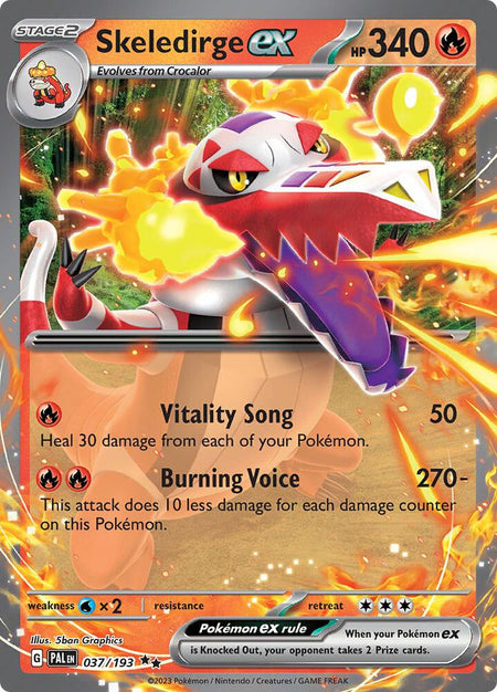Skeledirge ex 037/193 - All the best items from Vivid Imagination Cards and Collectibles - Just $1.49! Shop now at Vivid Imagination Cards and Collectibles