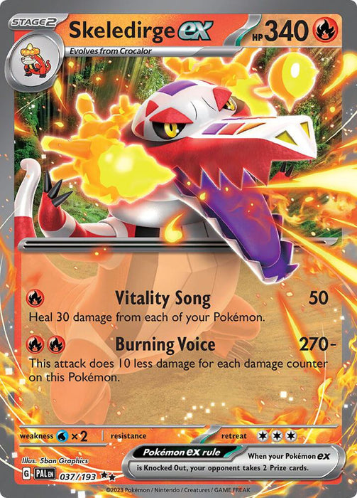 Skeledirge ex 037/193 - All the best items from Vivid Imagination Cards and Collectibles - Just $1.49! Shop now at Vivid Imagination Cards and Collectibles