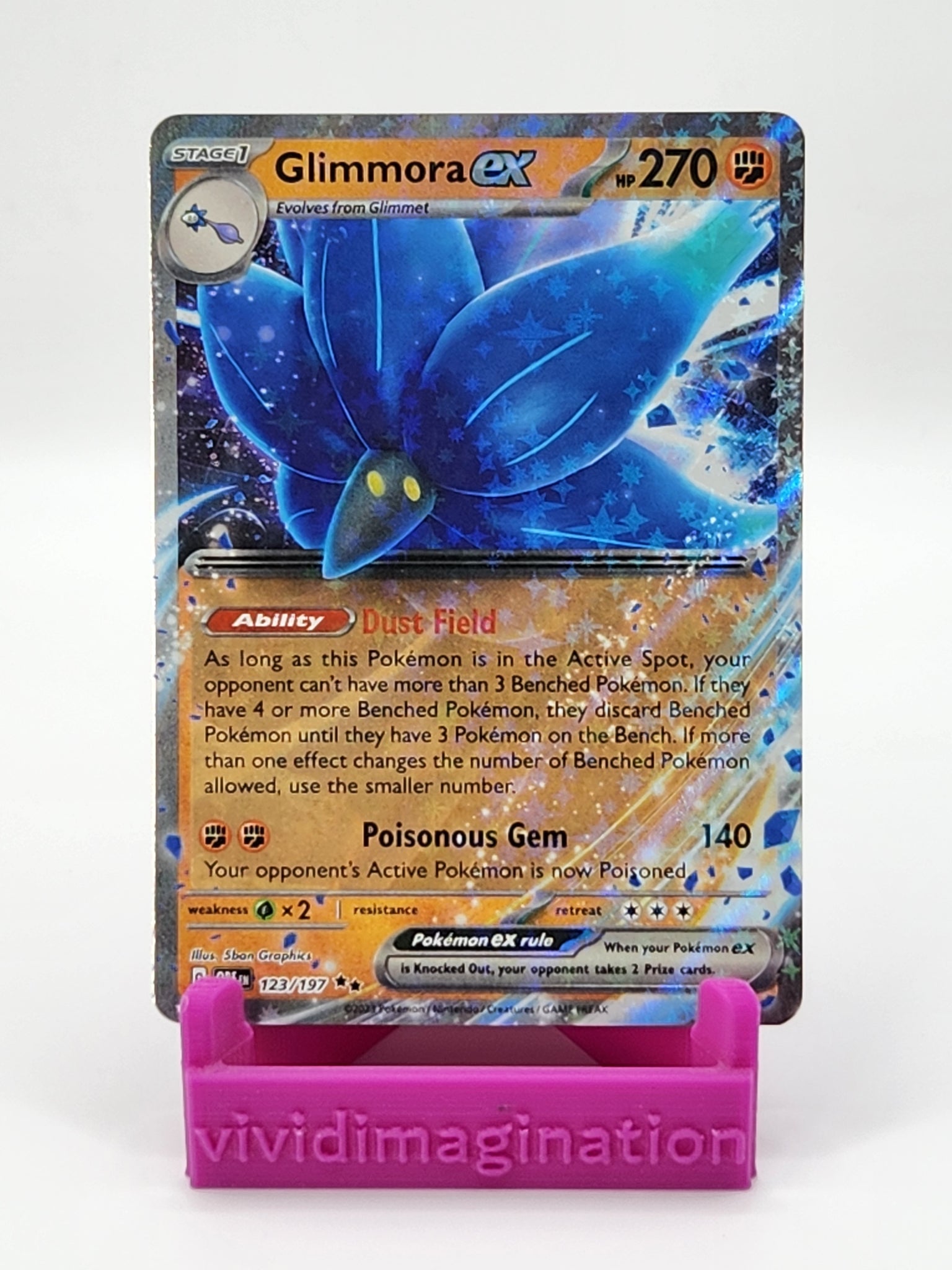 Glimmora ex 123/197 - All the best items from Vivid Imagination Cards and Collectibles - Just $0.49! Shop now at Vivid Imagination Cards and Collectibles