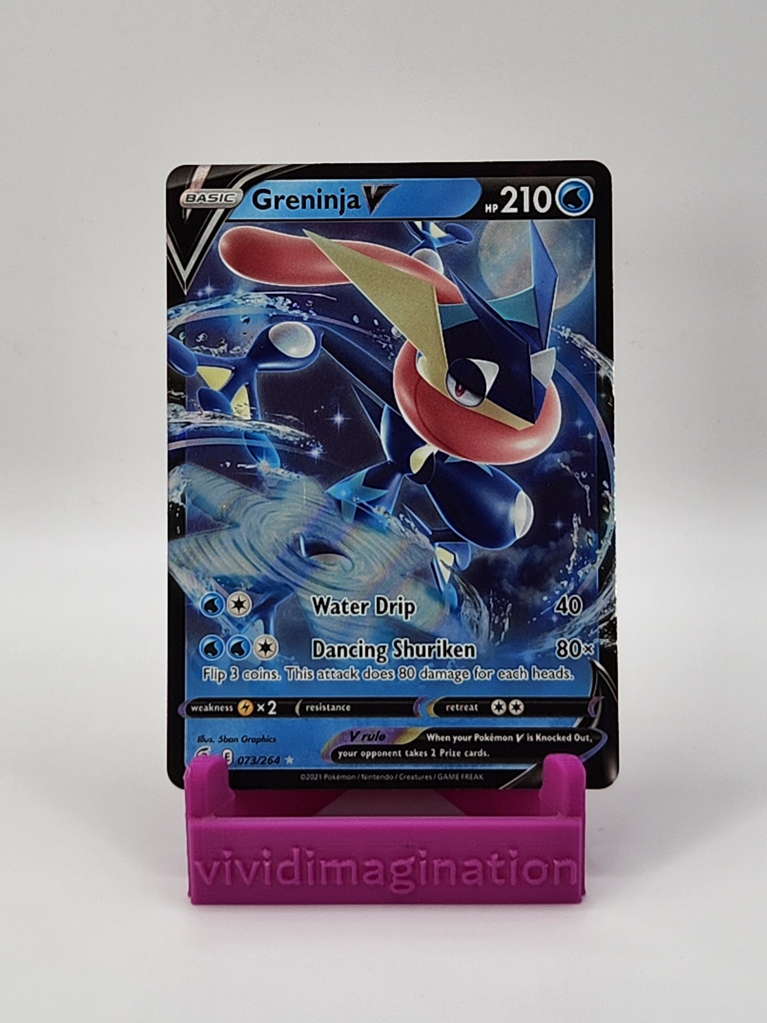 Greninja V 73/264 - All the best items from Vivid Imagination Cards and Collectibles - Just $0.75! Shop now at Vivid Imagination Cards and Collectibles