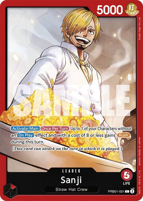 Sanji PRB01-001 (L) - All the best items from Vivid Imagination Cards and Collectibles - Just $2.49! Shop now at Vivid Imagination Cards and Collectibles
