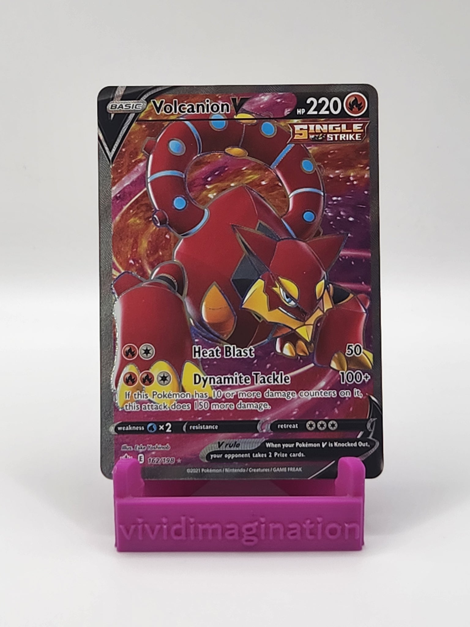 Volcanion V (Full Art) 162/198 - All the best items from Vivid Imagination Cards and Collectibles - Just $1.25! Shop now at Vivid Imagination Cards and Collectibles