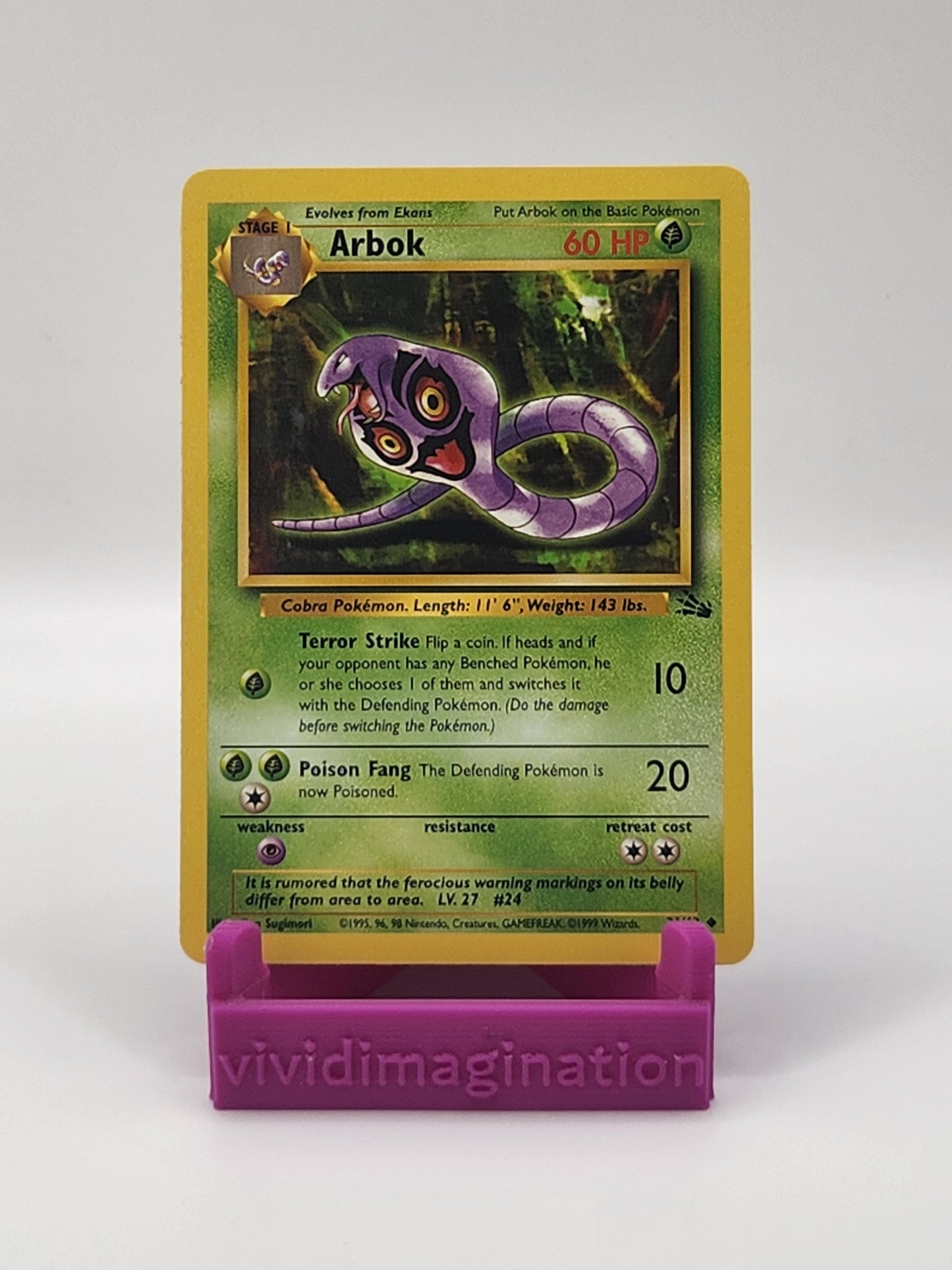 Arbok 31/62 - All the best items from Vivid Imagination Cards and Collectibles - Just $0.29! Shop now at Vivid Imagination Cards and Collectibles