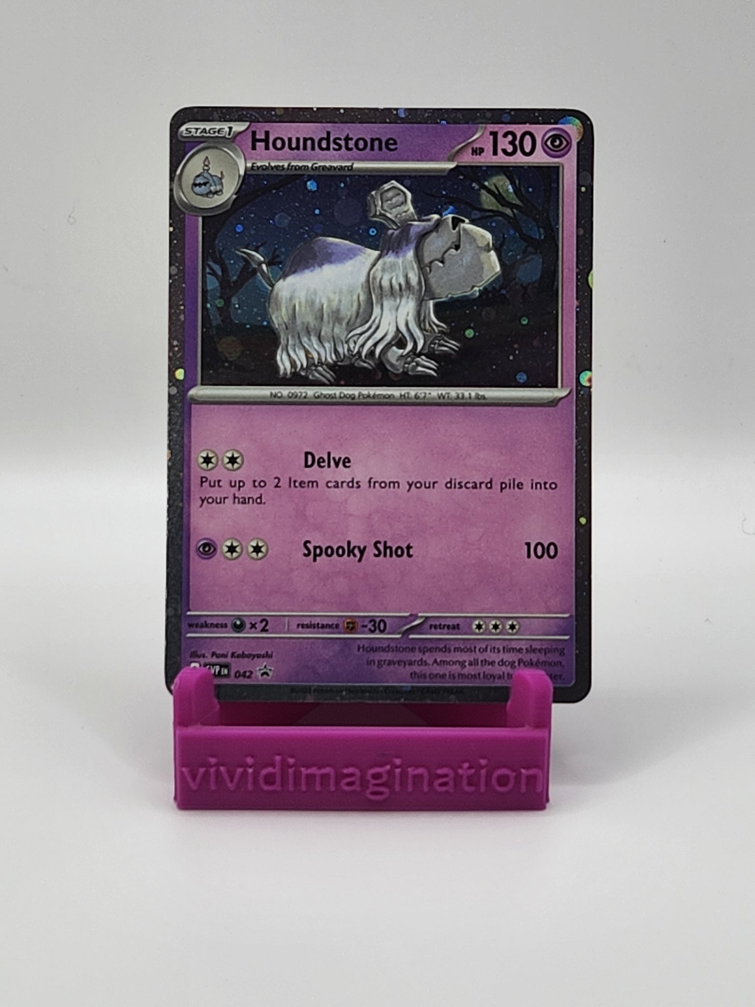 Houndstone 042 (Cosmos Holo) - All the best items from Vivid Imagination Cards and Collectibles - Just $0.20! Shop now at Vivid Imagination Cards and Collectibles