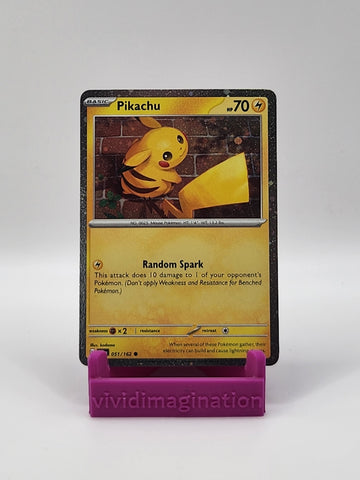 Pikachu 051/162 (Cosmo Holo) - All the best items from Vivid Imagination Cards and Collectibles - Just $1.99! Shop now at Vivid Imagination Cards and Collectibles