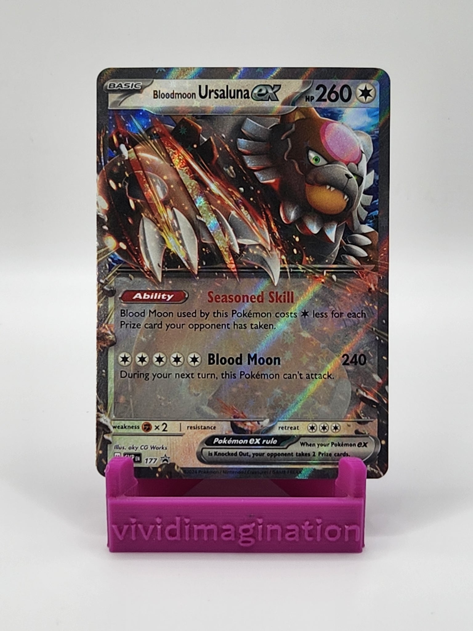 Bloodmoon Ursaluna ex 177 - All the best items from Vivid Imagination Cards and Collectibles - Just $0.75! Shop now at Vivid Imagination Cards and Collectibles