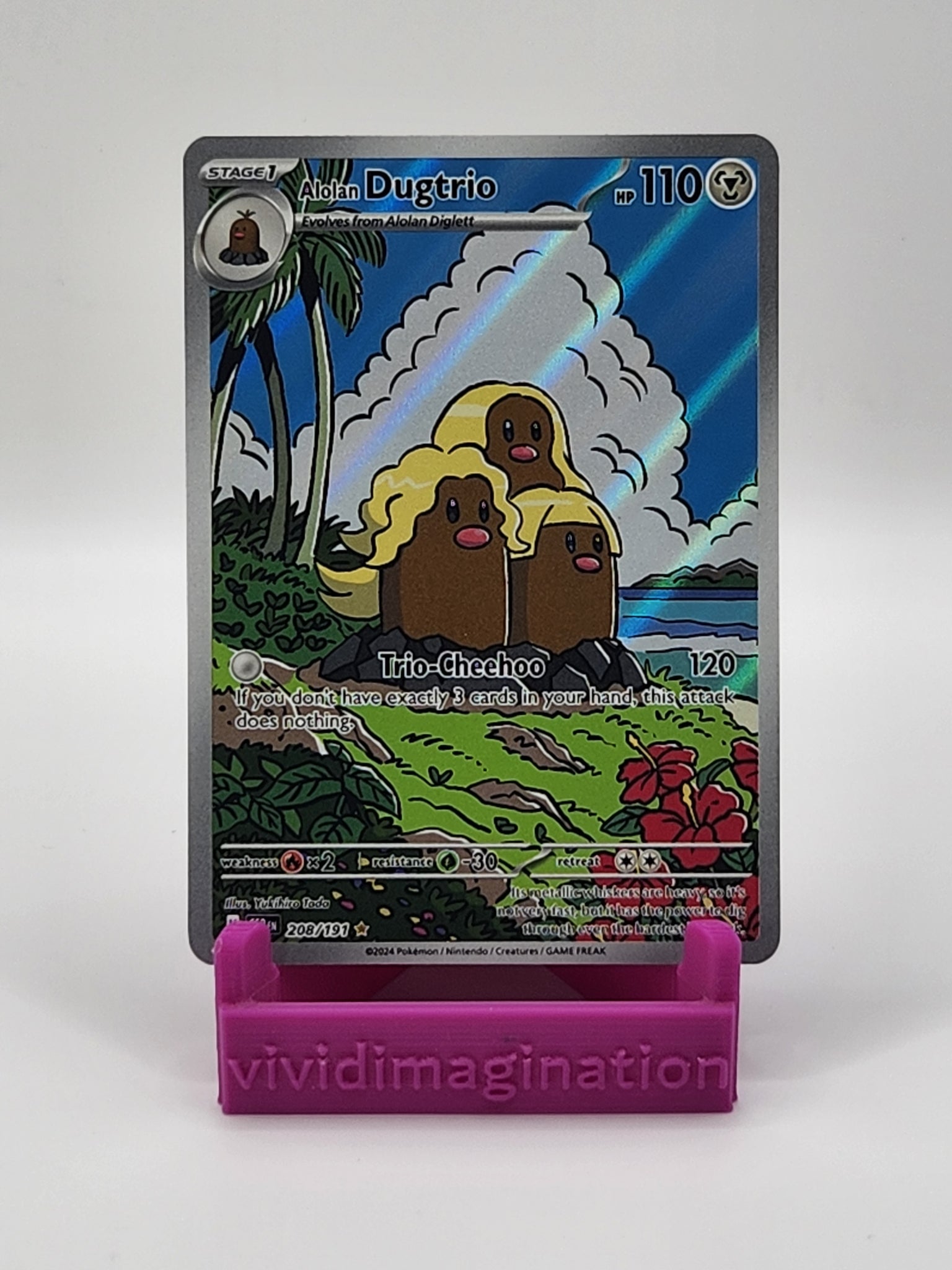 Alolan Dugtrio 208/191 - All the best items from Vivid Imagination Cards and Collectibles - Just $4.99! Shop now at Vivid Imagination Cards and Collectibles