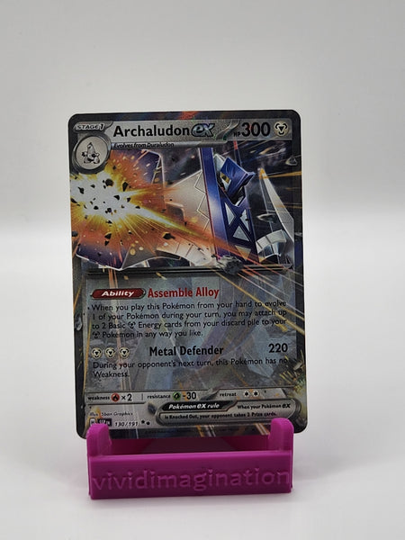 Archaludon ex 130/191 - All the best items from Vivid Imagination Cards and Collectibles - Just $3.90! Shop now at Vivid Imagination Cards and Collectibles